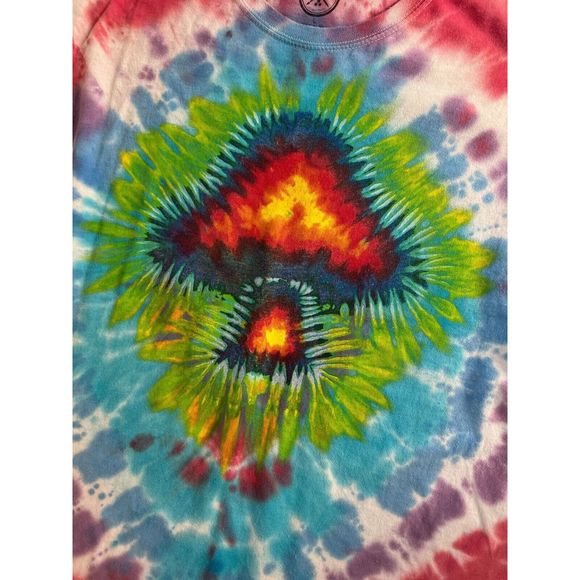 Graphic Mens T Shirt Trippy Tie Dye Shroom Shirt Mushrooms Hippie 90s Retro - Picture 11 of 11